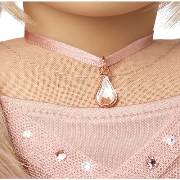 NEW American Girl WINTER PRINCESS DOLL Blonde Pink Hair Swarovski Crystal Tiara - Picture 7 of 13